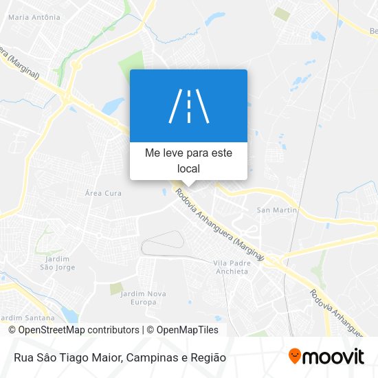 Rua Sâo Tiago Maior mapa