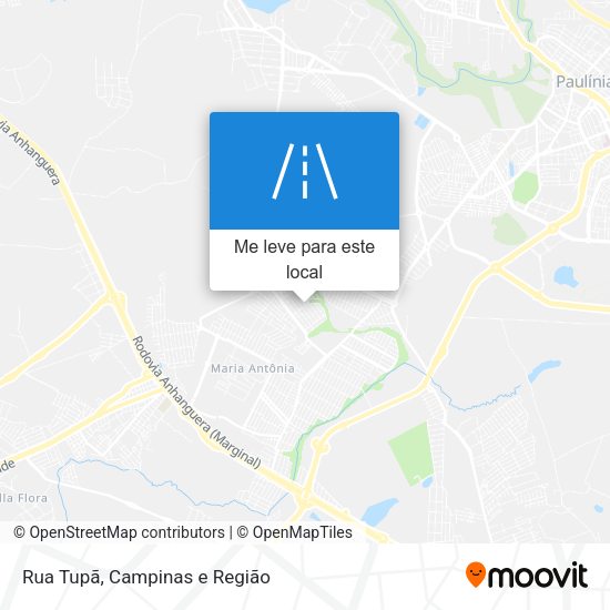 Rua Tupã mapa