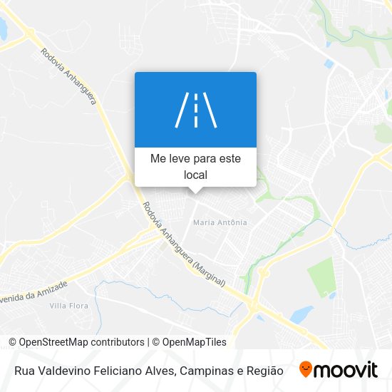 Rua Valdevino Feliciano Alves mapa