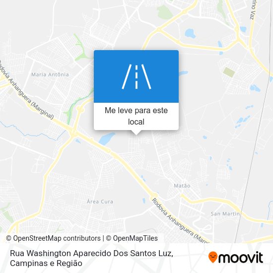 Rua Washington Aparecido Dos Santos Luz mapa