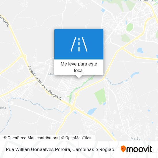 Rua Willian Gonaalves Pereira mapa