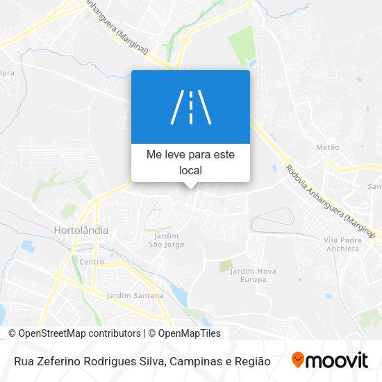 Rua Zeferino Rodrigues Silva mapa