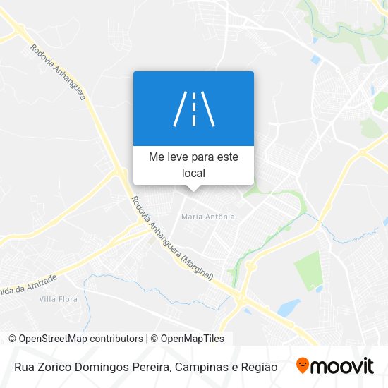 Rua Zorico Domingos Pereira mapa