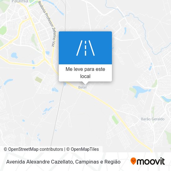 Avenida Alexandre Cazellato mapa