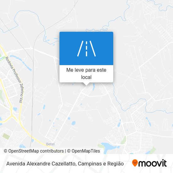 Avenida Alexandre Cazellatto mapa