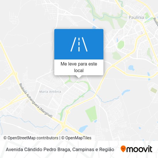 Avenida Cândido Pedro Braga mapa