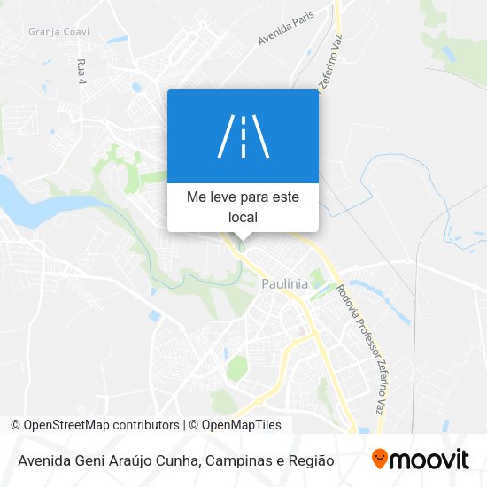 Avenida Geni Araújo Cunha mapa