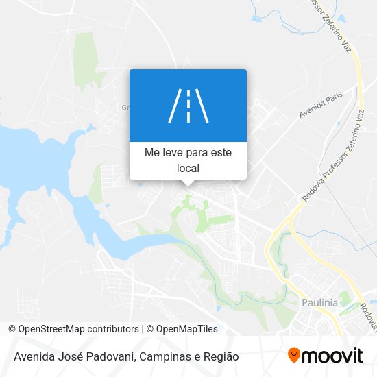 Avenida José Padovani mapa