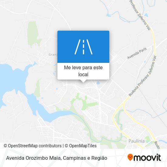 Avenida Orozimbo Maia mapa