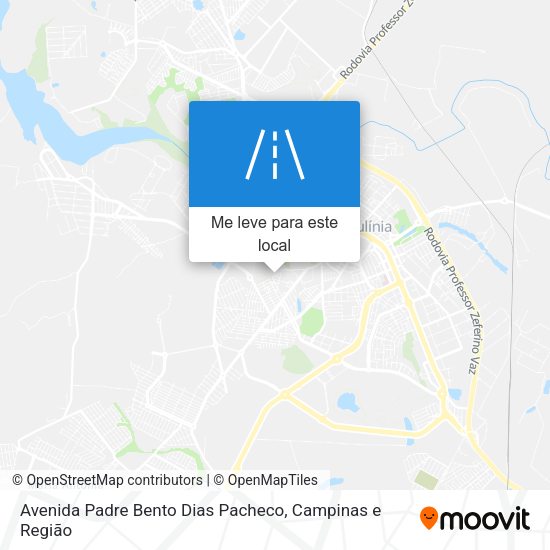 Avenida Padre Bento Dias Pacheco mapa