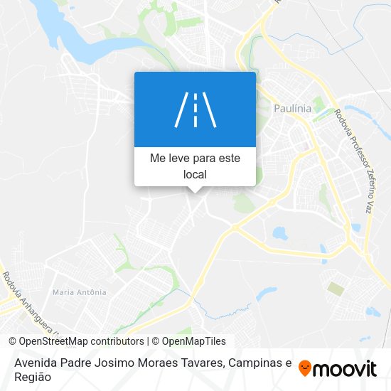 Avenida Padre Josimo Moraes Tavares mapa