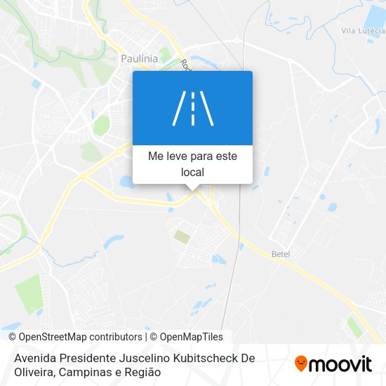 Avenida Presidente Juscelino Kubitscheck De Oliveira mapa