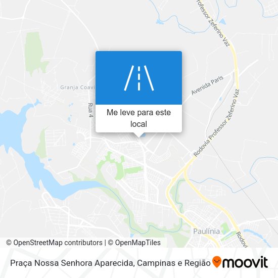 Praça Nossa Senhora Aparecida mapa