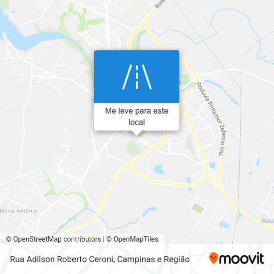 Rua Adilson Roberto Ceroni mapa