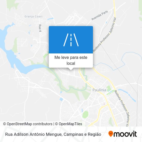 Rua Adílson Antônio Mengue mapa