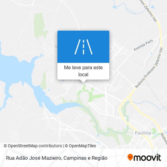 Rua Adão José Mazieiro mapa