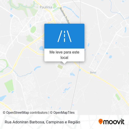 Rua Adoniran Barbosa mapa