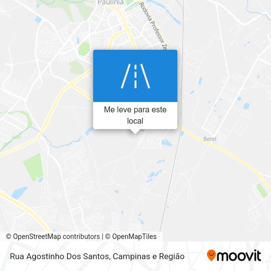 Rua Agostinho Dos Santos mapa