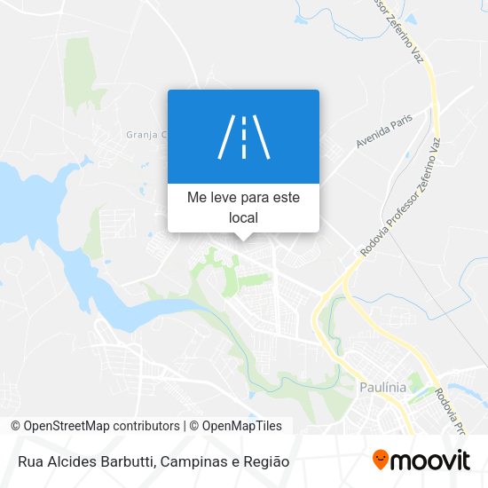 Rua Alcides Barbutti mapa