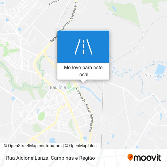 Rua Alcione Lanza mapa