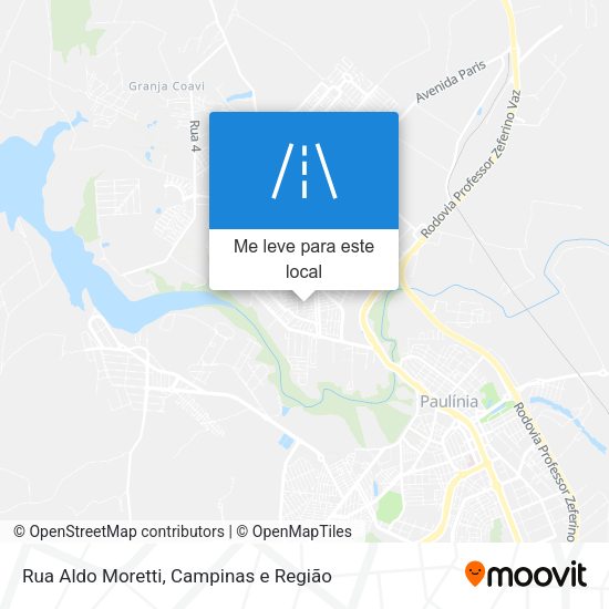 Rua Aldo Moretti mapa