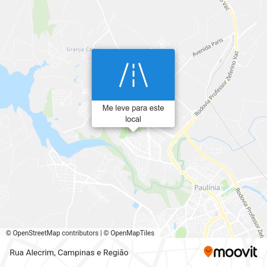 Rua Alecrim mapa
