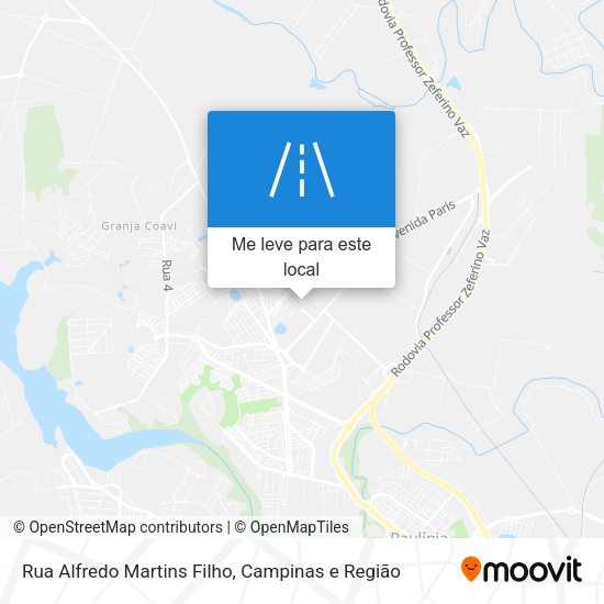 Rua Alfredo Martins Filho mapa