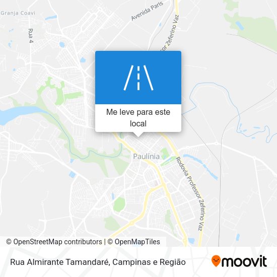 Rua Almirante Tamandaré mapa
