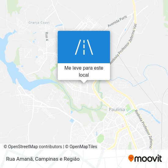 Rua Amanã mapa