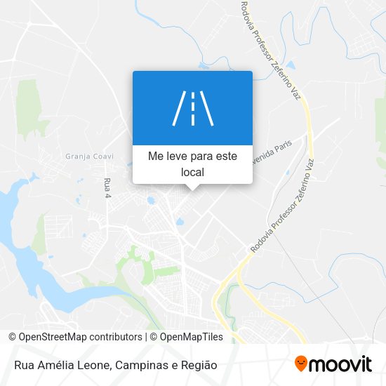 Rua Amélia Leone mapa