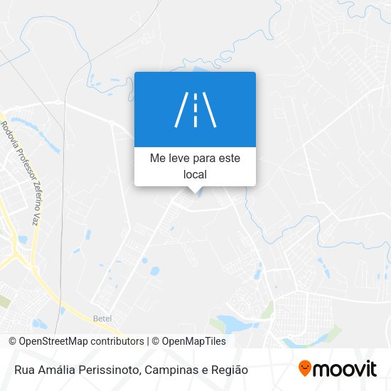 Rua Amália Perissinoto mapa