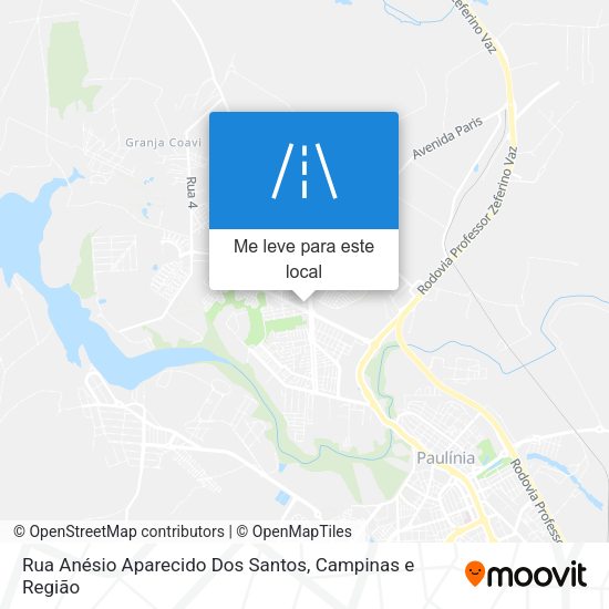 Rua Anésio Aparecido Dos Santos mapa