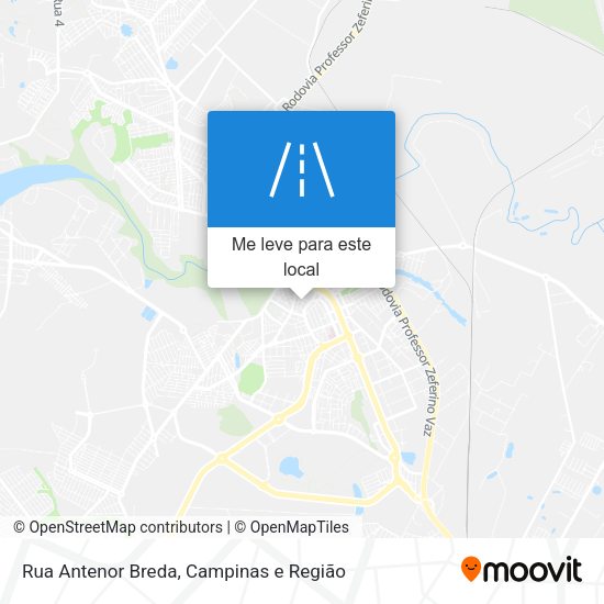 Rua Antenor Breda mapa