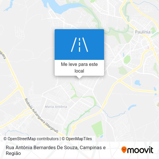 Rua Antônia Bernardes De Souza mapa