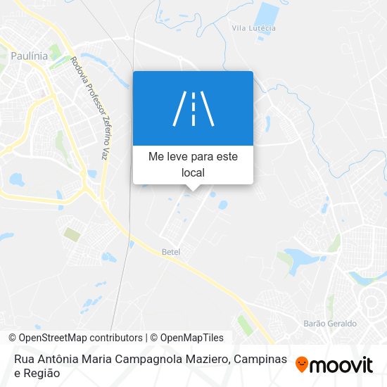 Rua Antônia Maria Campagnola Maziero mapa
