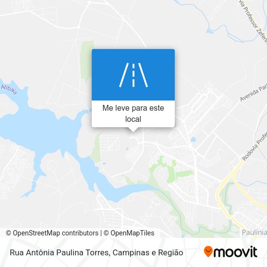 Rua Antônia Paulina Torres mapa