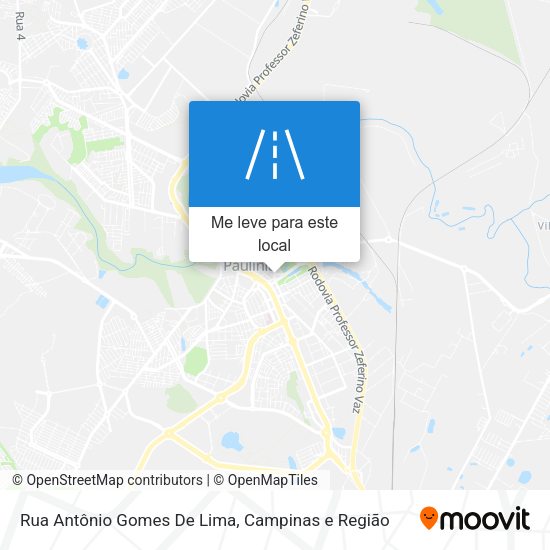Rua Antônio Gomes De Lima mapa