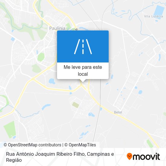 Rua Antônio Joaquim Ribeiro Filho mapa