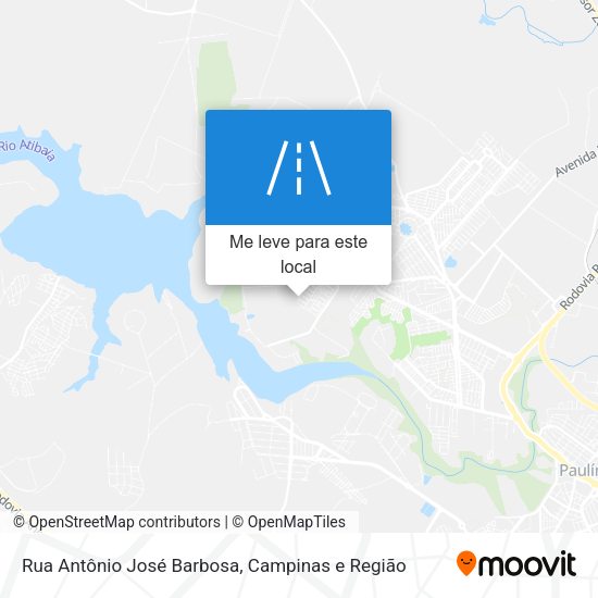 Rua Antônio José Barbosa mapa