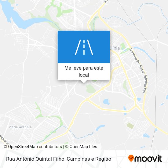 Rua Antônio Quintal Filho mapa