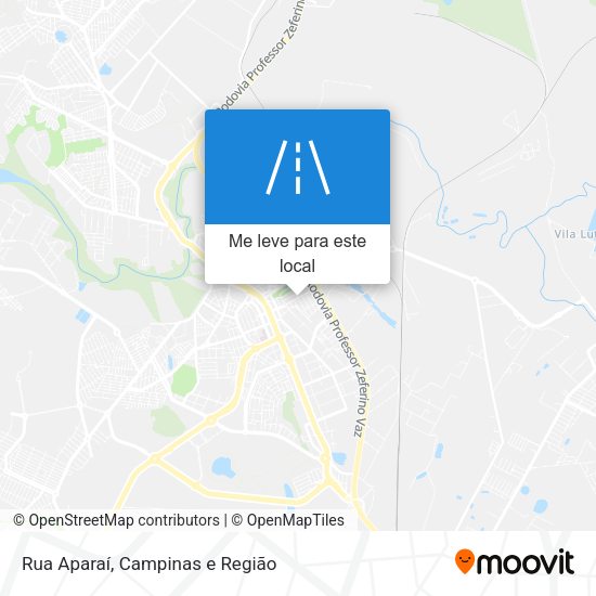 Rua Aparaí mapa