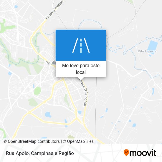 Rua Apolo mapa