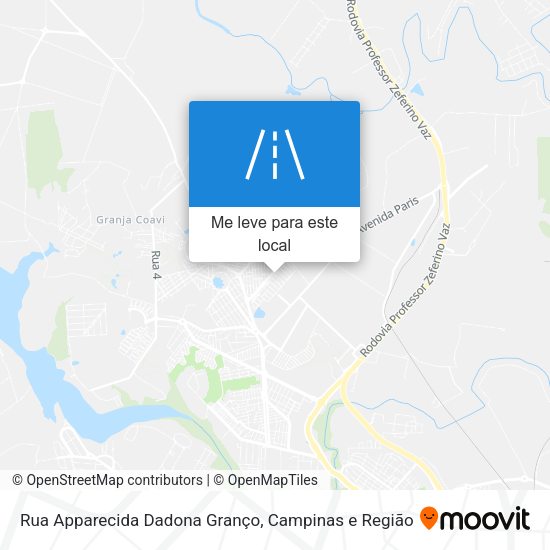 Rua Apparecida Dadona Granço mapa