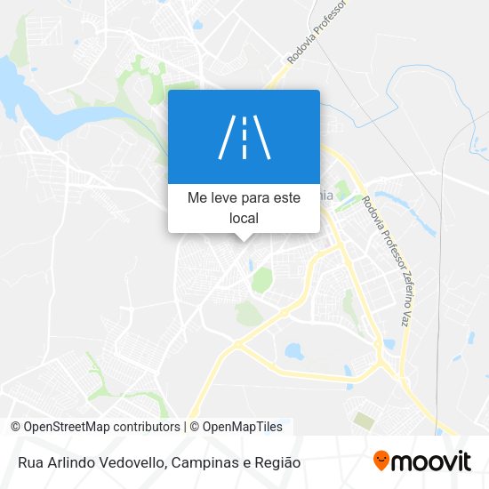 Rua Arlindo Vedovello mapa
