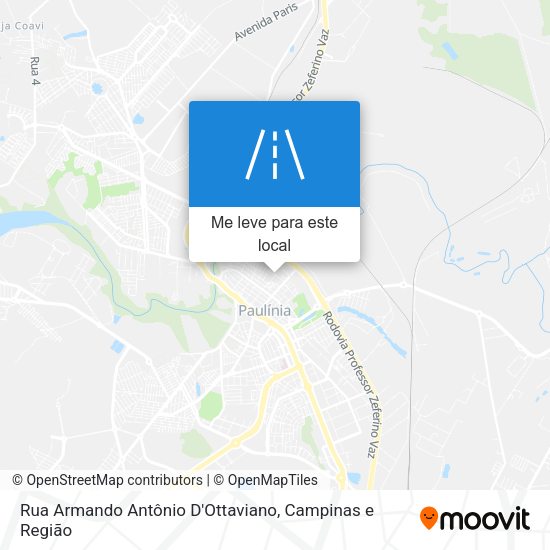 Rua Armando Antônio D'Ottaviano mapa