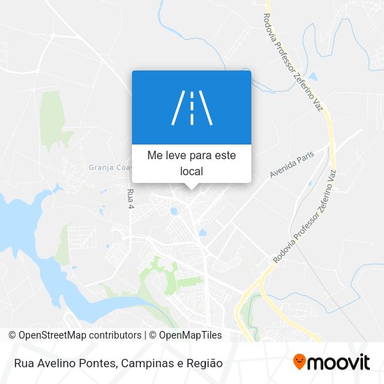 Rua Avelino Pontes mapa