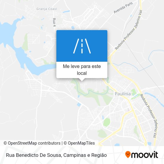 Rua Benedicto De Sousa mapa