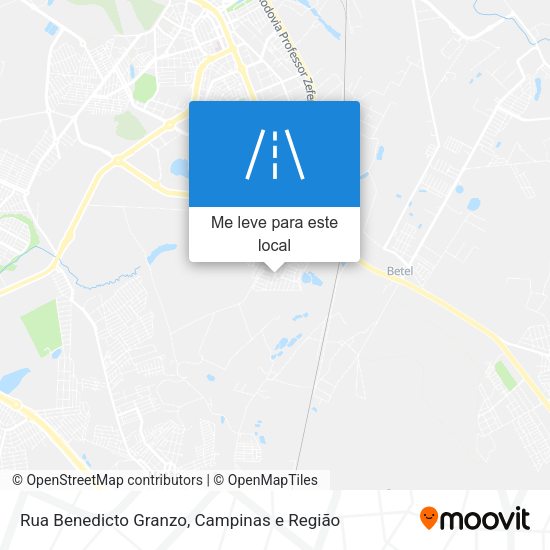 Rua Benedicto Granzo mapa