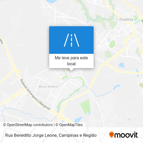 Rua Benedito Jorge Leone mapa