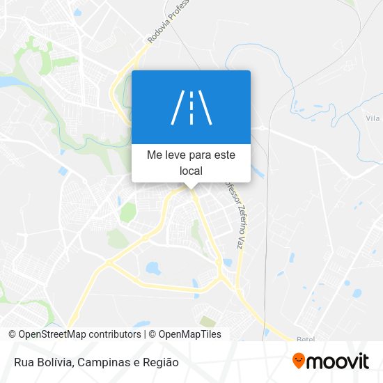 Rua Bolívia mapa